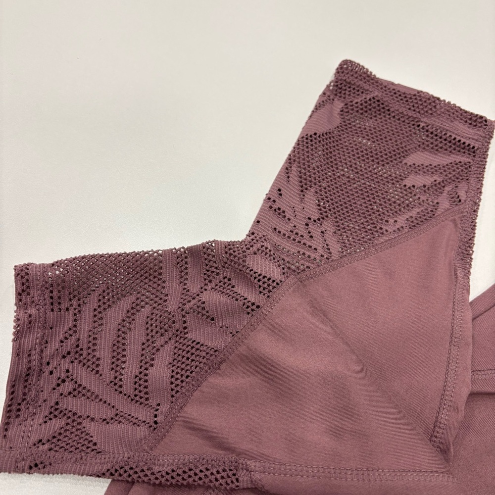 ACX Purple Leggings with Mesh Detail - Picture 2 of 10